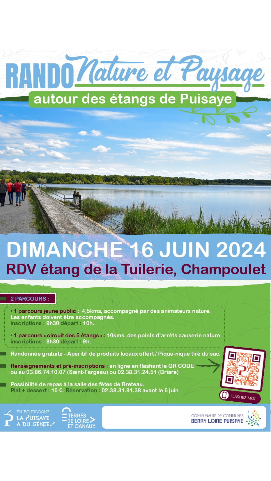 Randonnée Nature et Paysage autour des étangs de Puisaye @ Étang de la Tuilerie | Champoulet | Centre-Val de Loire | France